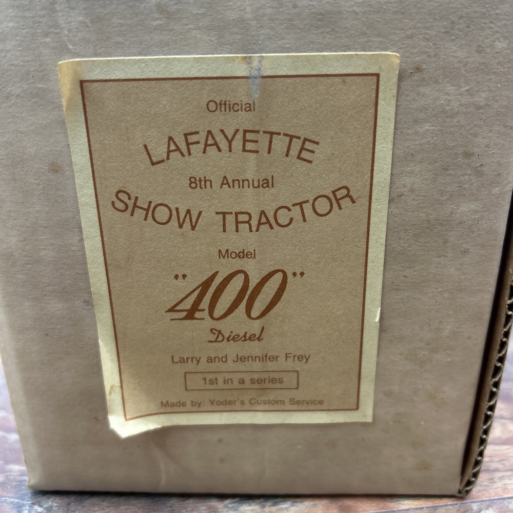 1/16 Yoder Lafayette Show Tractor Plastic Case 400 Diesel Yoder Custom Service - Picture 5 of 9